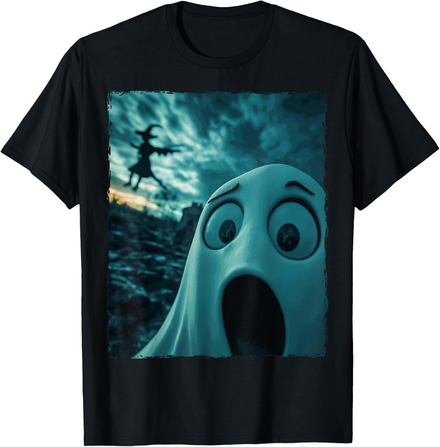 Funny Boo Ghost Witch Halloween Costume T-Shirt - T-Shirt | Black