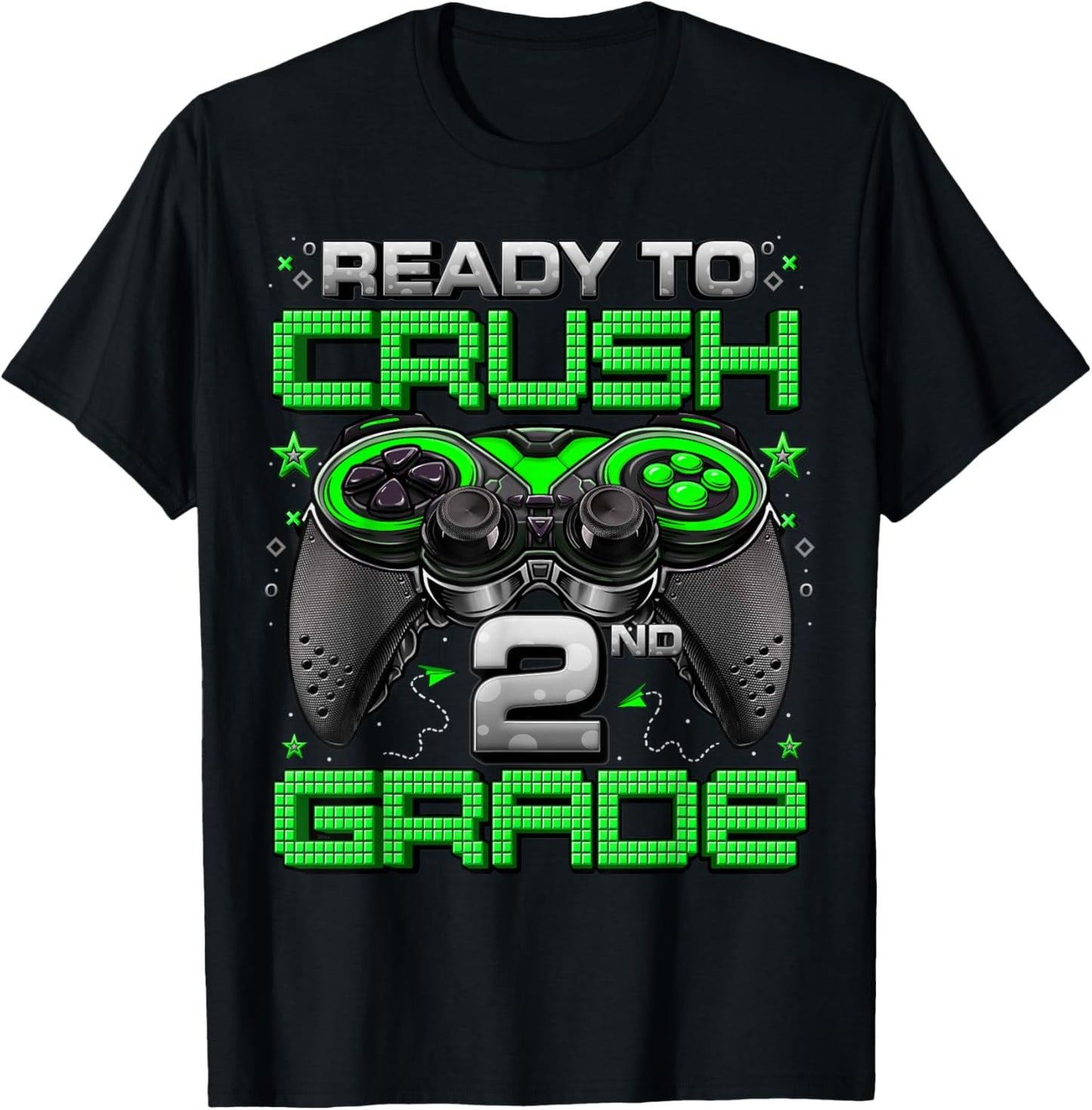 Ready To Crush 2nd Grade Level Unlocked Game On 2nd Grade T-Shirt - T-Shirt | Black