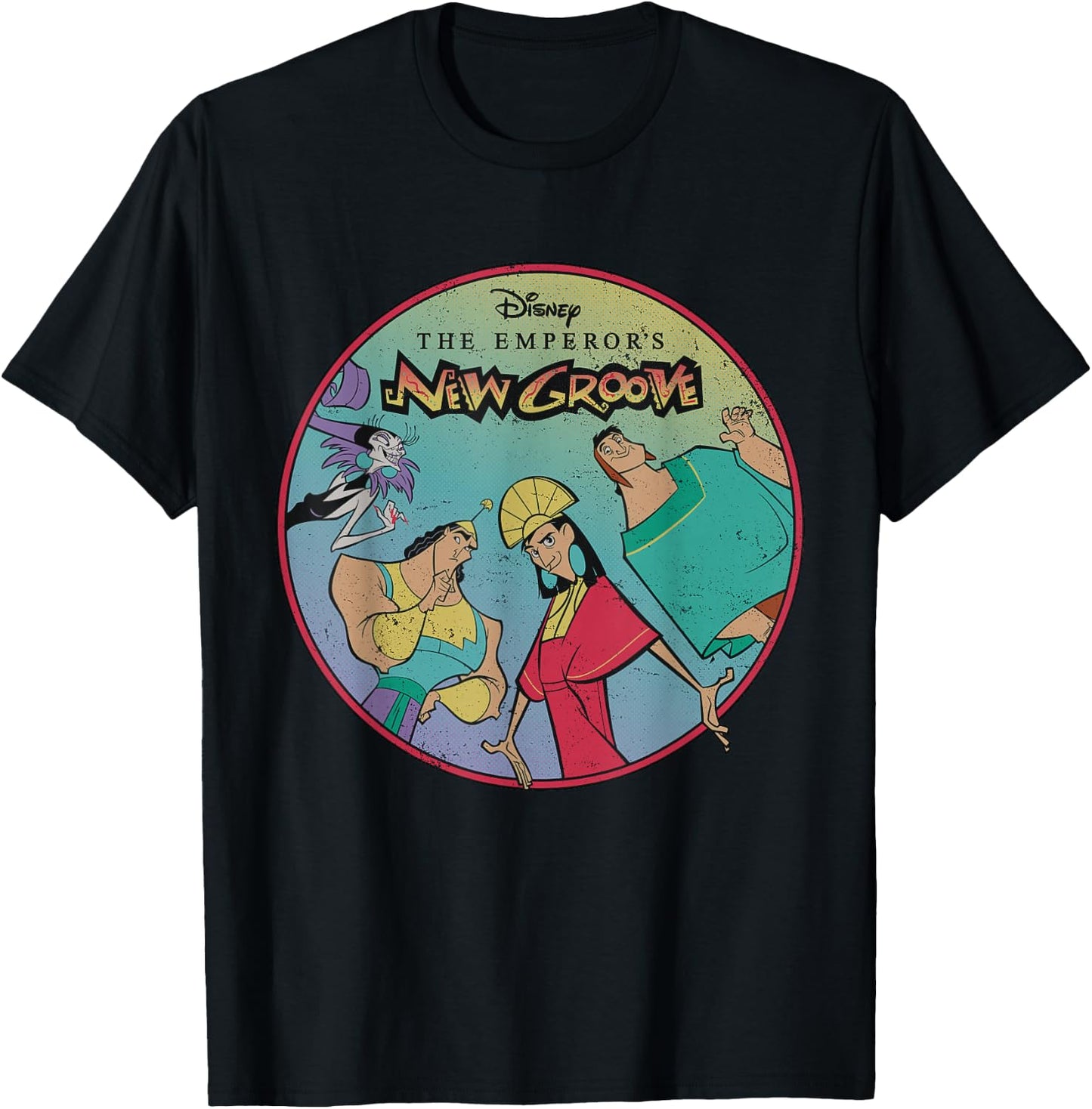 Disney The Emperors New Groove Characters T-Shirt - T-Shirt | Black