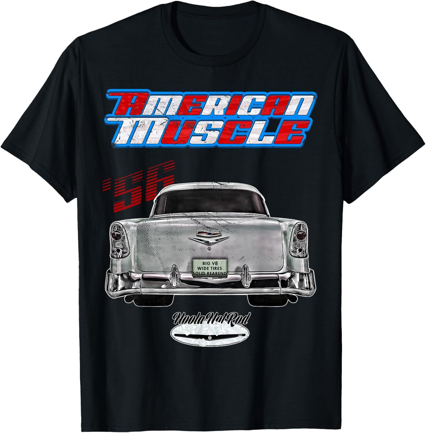 Rockabilly,1956,Fifties,Bel Air,Belair,Tailfins,pro touring T-Shirt - T-Shirt | Black