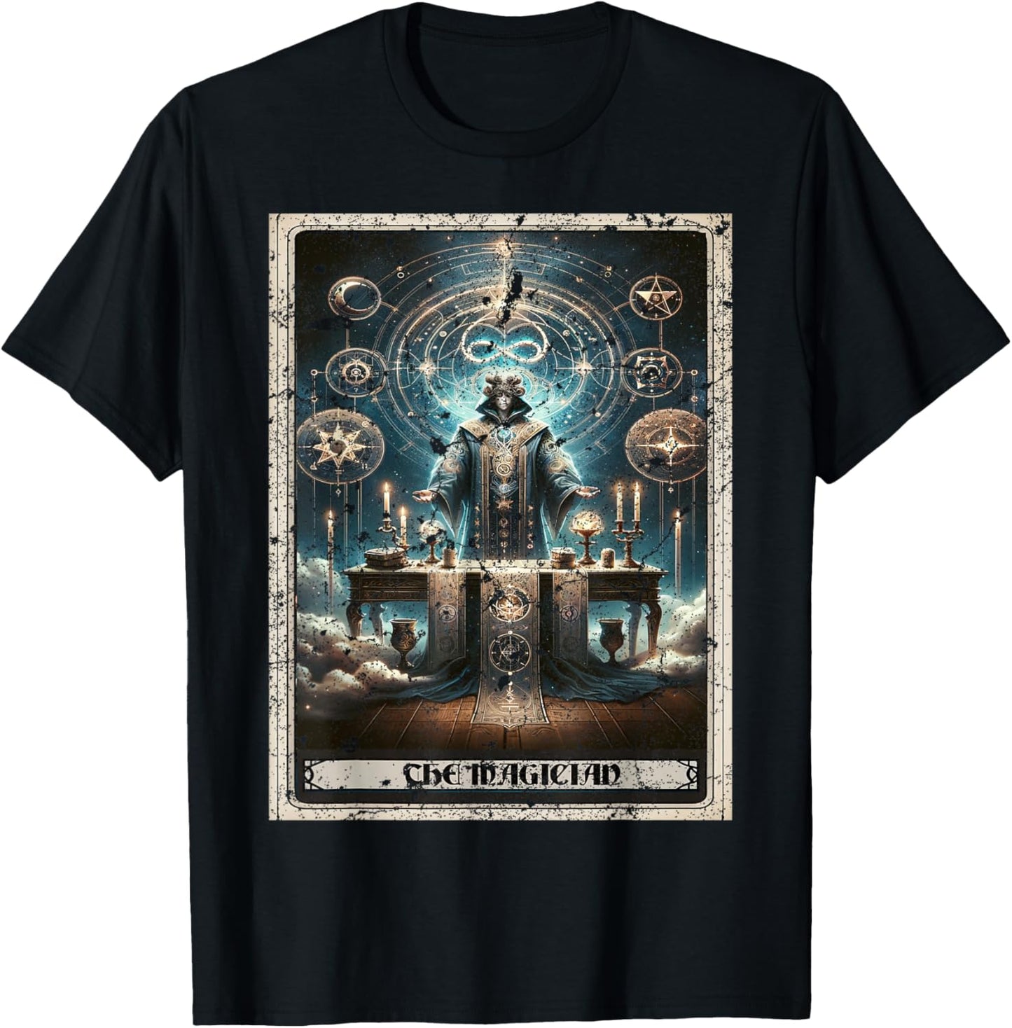 The Magician Tarot Card T-Shirt - T-Shirt | Black