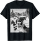 Reindeer Selfie Christmas Party Selfie Funny Reindeer Xmas T-Shirt - T-Shirt | Black