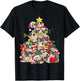 Pug Christmas Tree Dog Santa Xmas Boys Girls Merry Dogmas T-Shirt - T-Shirt | Black