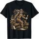 Funny Bigfoot Sasquatch Hiker Hiking Retro Outdoor Camping T-Shirt - T-Shirt | Black