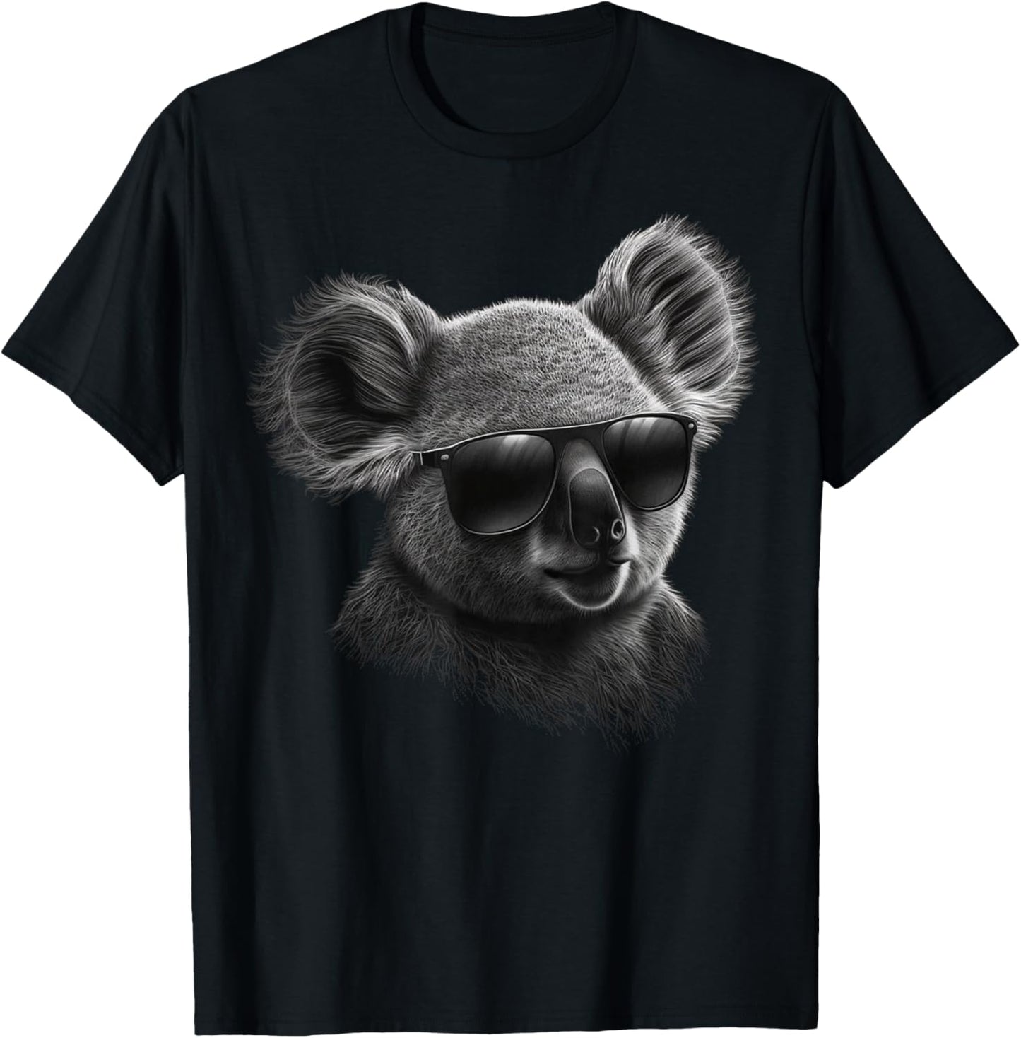Koala Sunglasses Animal Print Art Animal Lover Koala T-Shirt - T-Shirt | Black