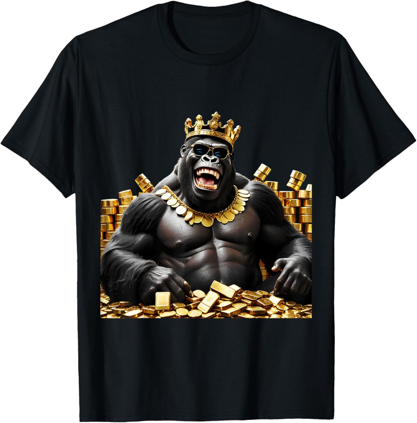 Men Gold Coin Collection Gift T-Shirt - T-Shirt | Black