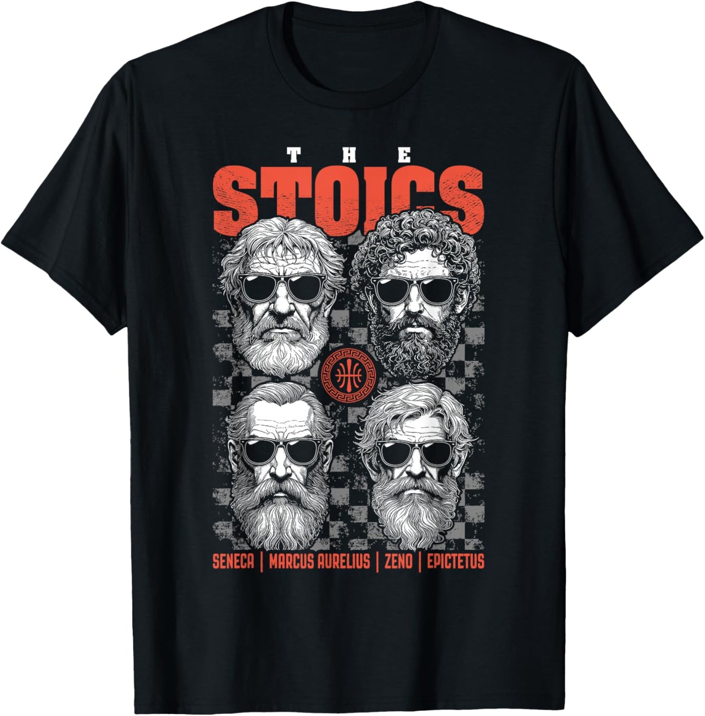 Funny Stoic Philosophy Stoics Band Philosophers , Black, S T-Shirt - T-Shirt | Black