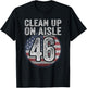 Anti Joe Biden Trump 2024 Back America Clean Up On Aisle 46 T-Shirt - T-Shirt | Black