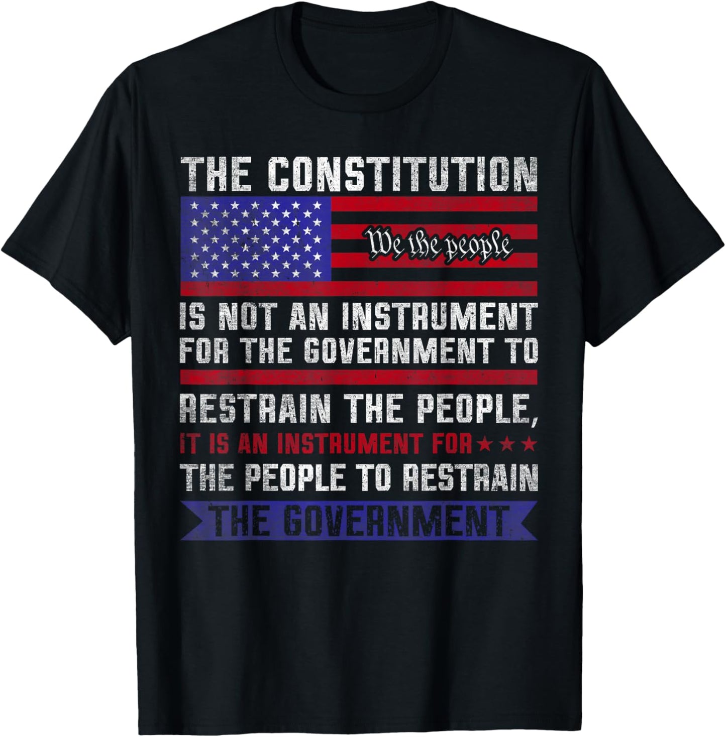 The Constitution is an Instrument - US Patriotic T-Shirt - T-Shirt | Black