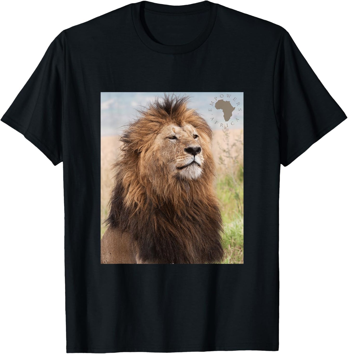 African Lion Pride T-Shirt - T-Shirt | Black