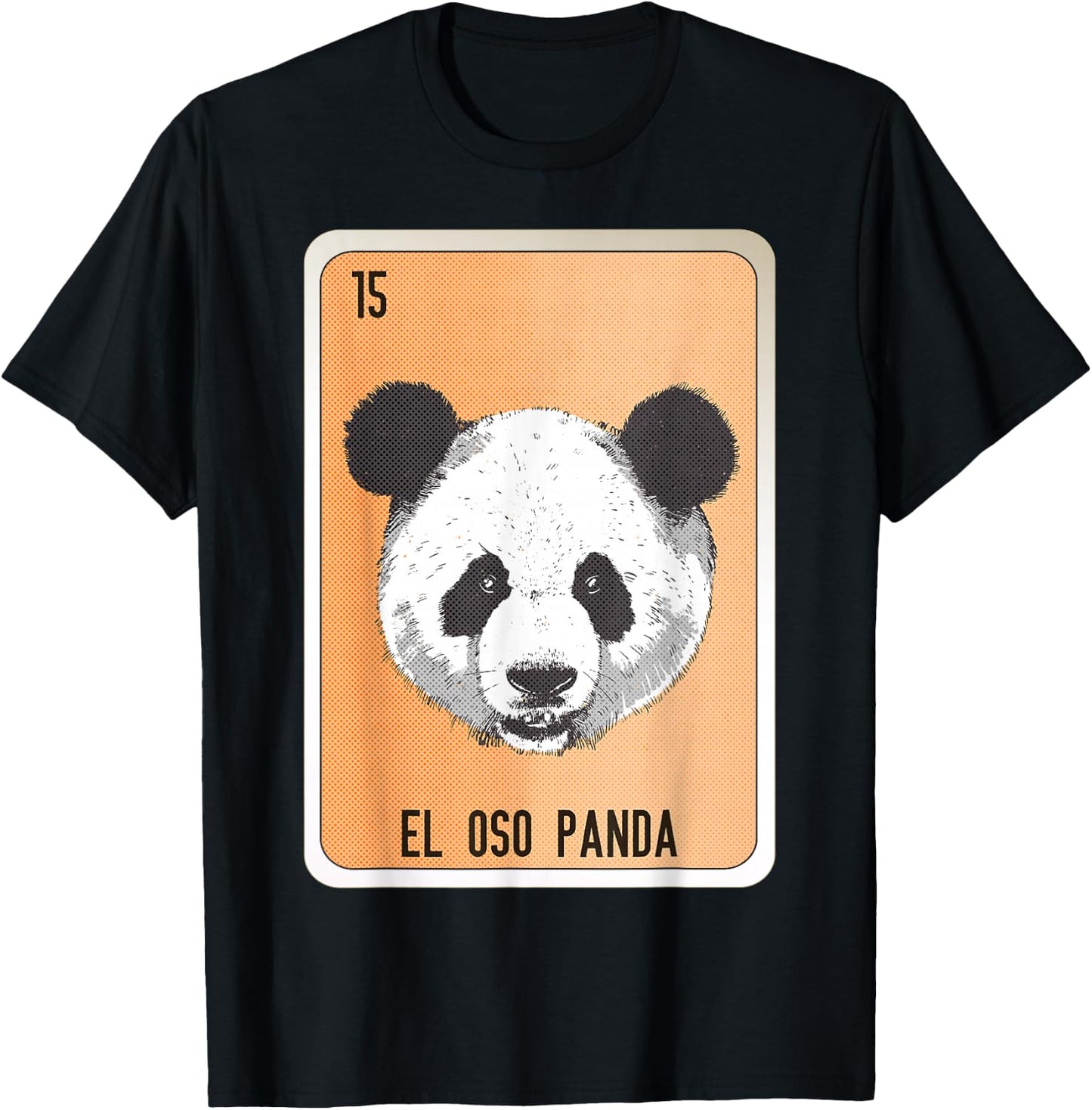 El Oso Panda Mexican Slang Chicano Bingo Cards T-Shirt - T-Shirt | Black