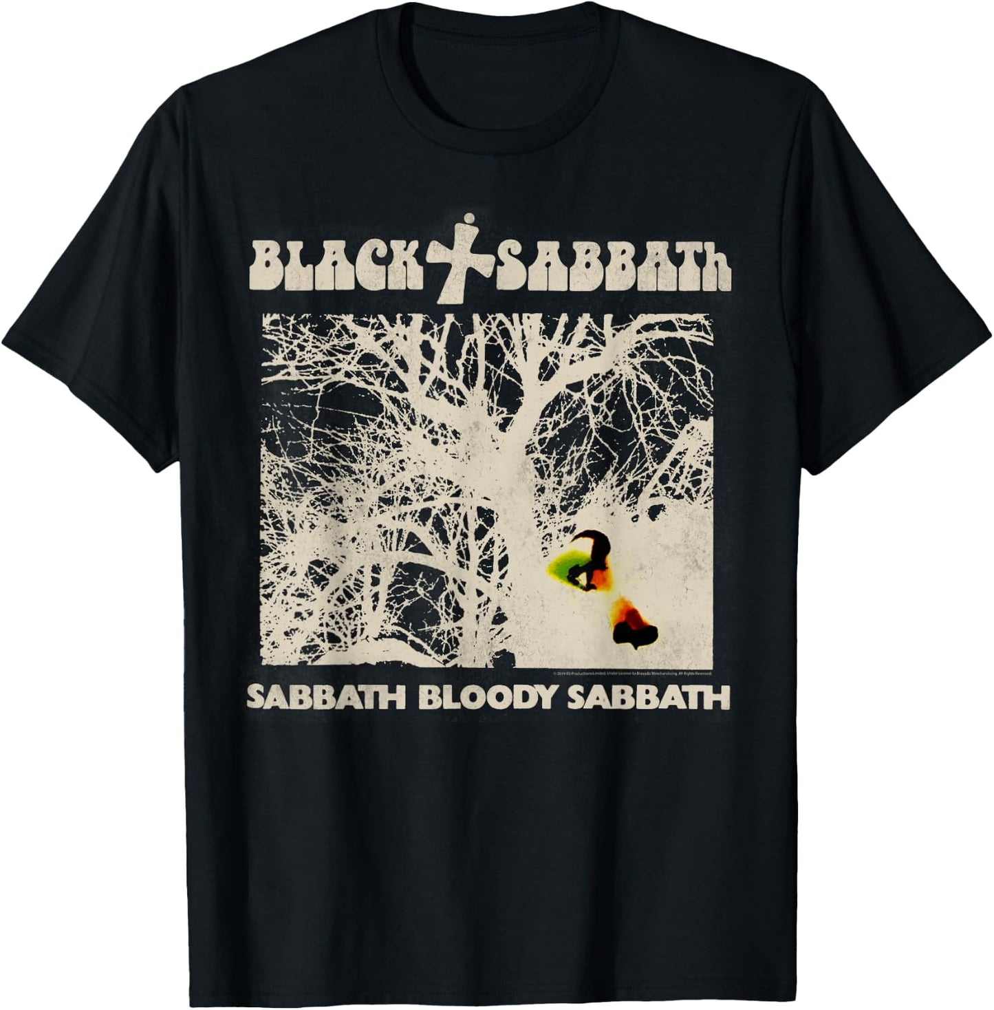Black Sabbath Official Vintage Negative T-Shirt - T-Shirt | Black