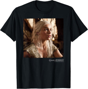 Game of Thrones Daenerys Targaryen Square Portrait T-Shirt - T-Shirt | Black