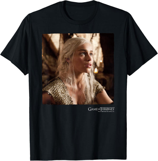 Game of Thrones Daenerys Targaryen Square Portrait T-Shirt - T-Shirt | Black