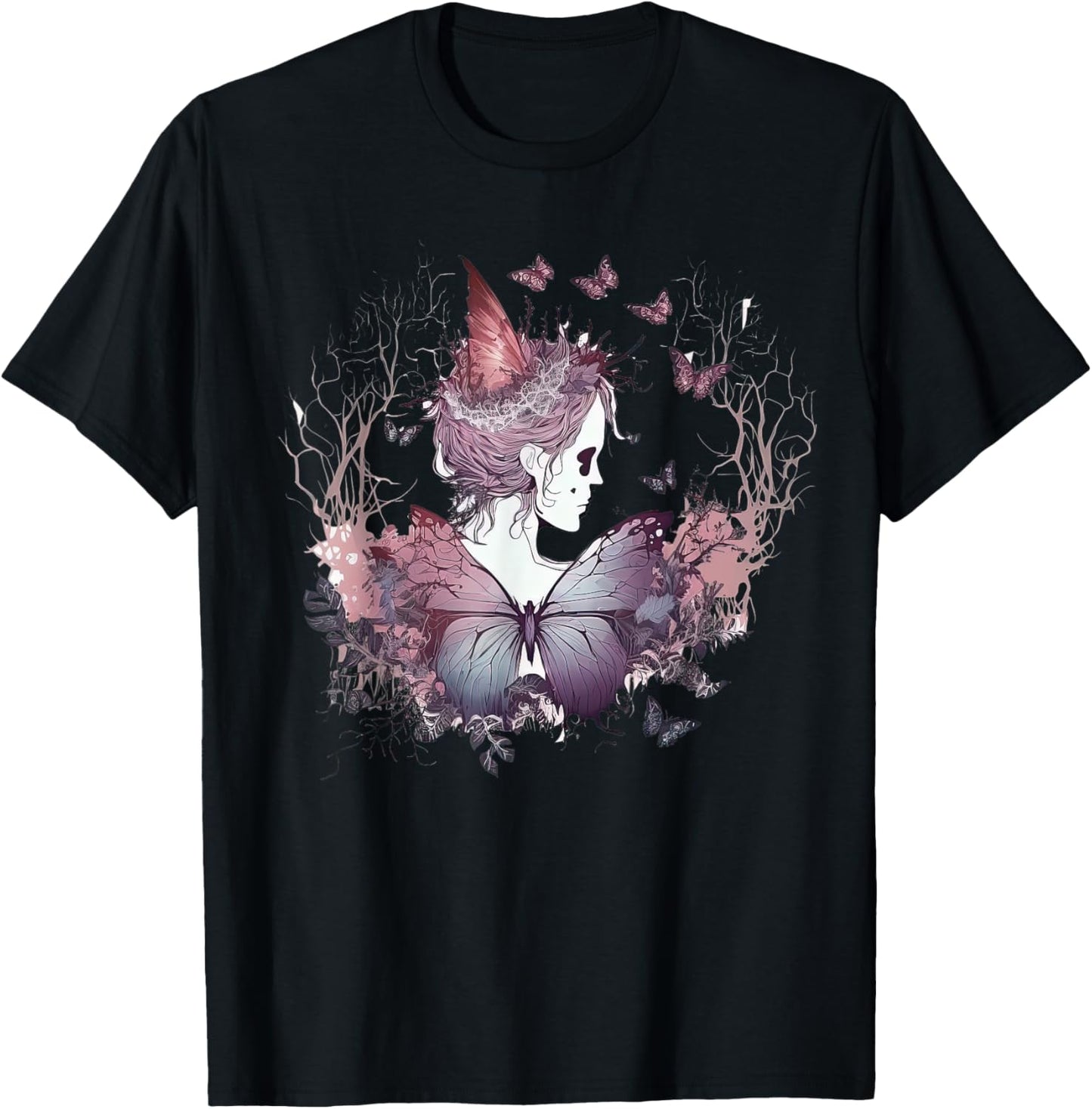 Goth Fairycore Aesthetic gothic fairy Aesthetic T-Shirt - T-Shirt | Black