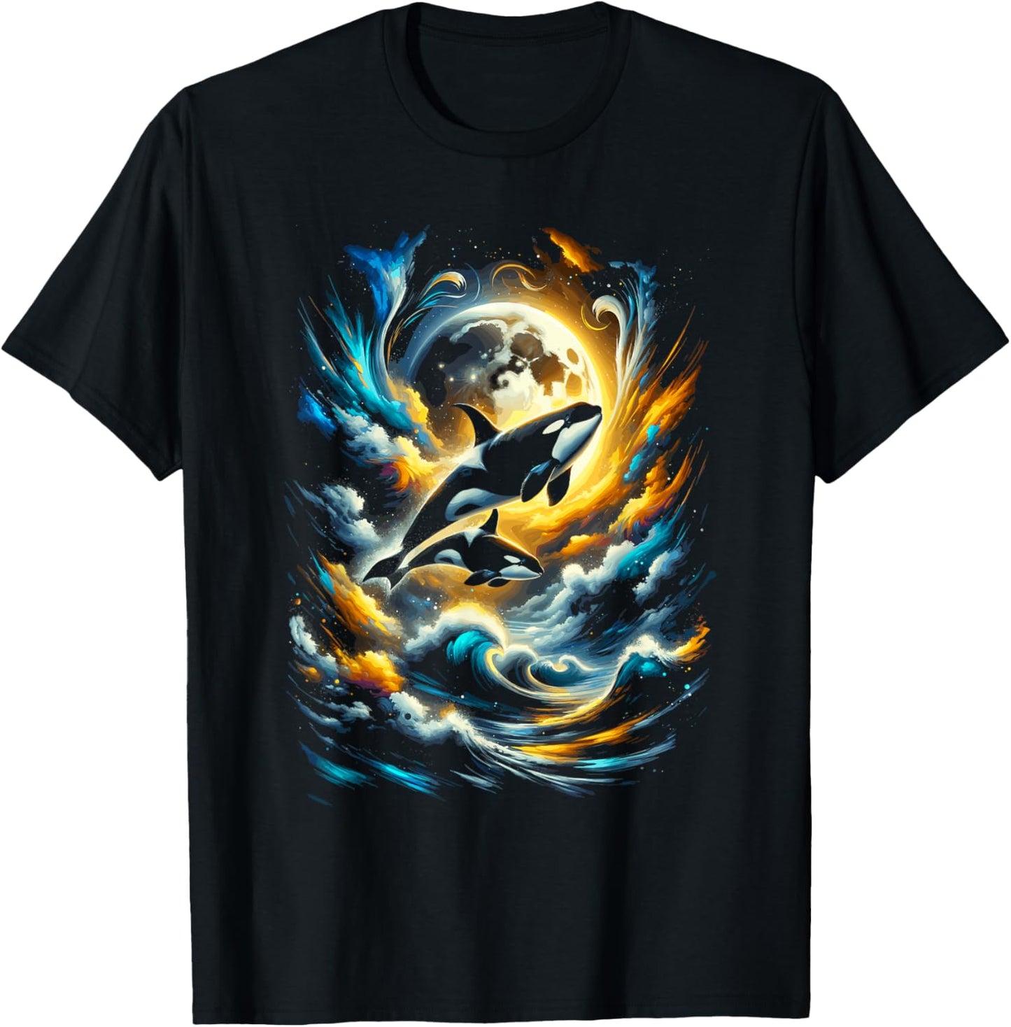 Killer Whale Ocean seaworld whale Lover Men Orca T-Shirt - T-Shirt | Black