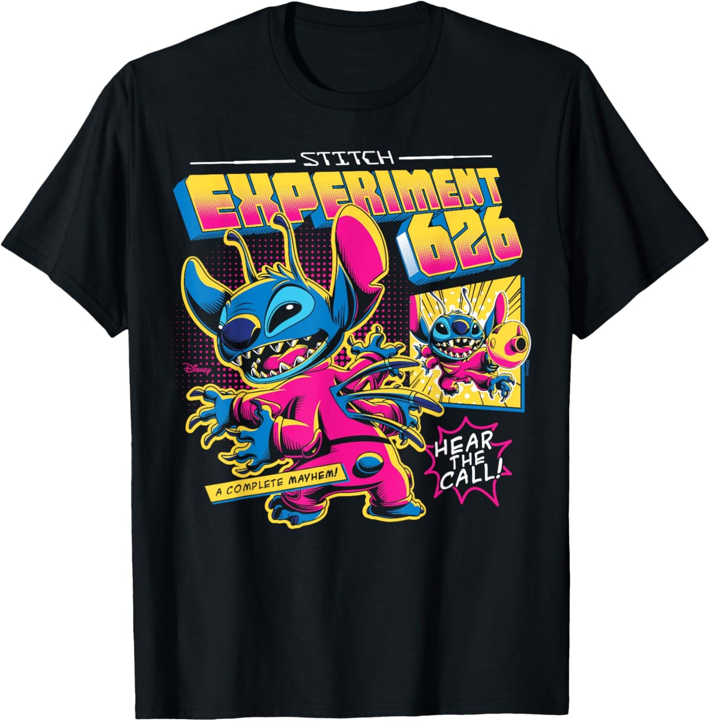 Lilo And Stitch - Experiment 626 Alien Magazine Cover T-Shirt - T-Shirt | Black