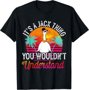 It's A Jack Thing You Wouldn't Understand Funny Jack Name T-Shirt - T-Shirt | Black