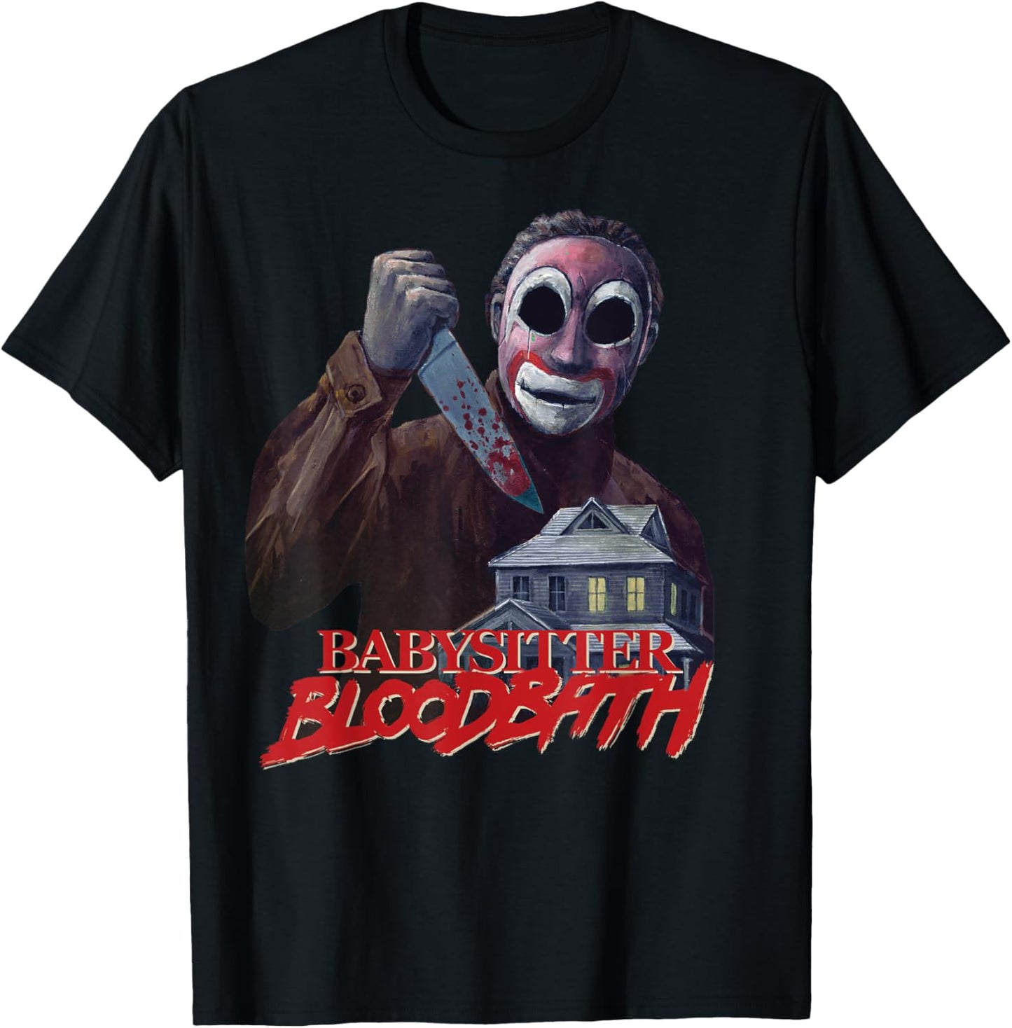 Babysitter Bloodbath Survival Horror Slasher Game Maniac T-Shirt - T-Shirt | Black