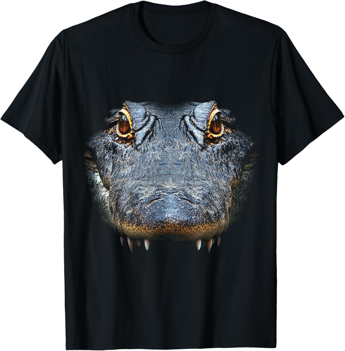 Krokodil Tier Grafik Illustration Krokodil T-Shirt - T-Shirt | Black