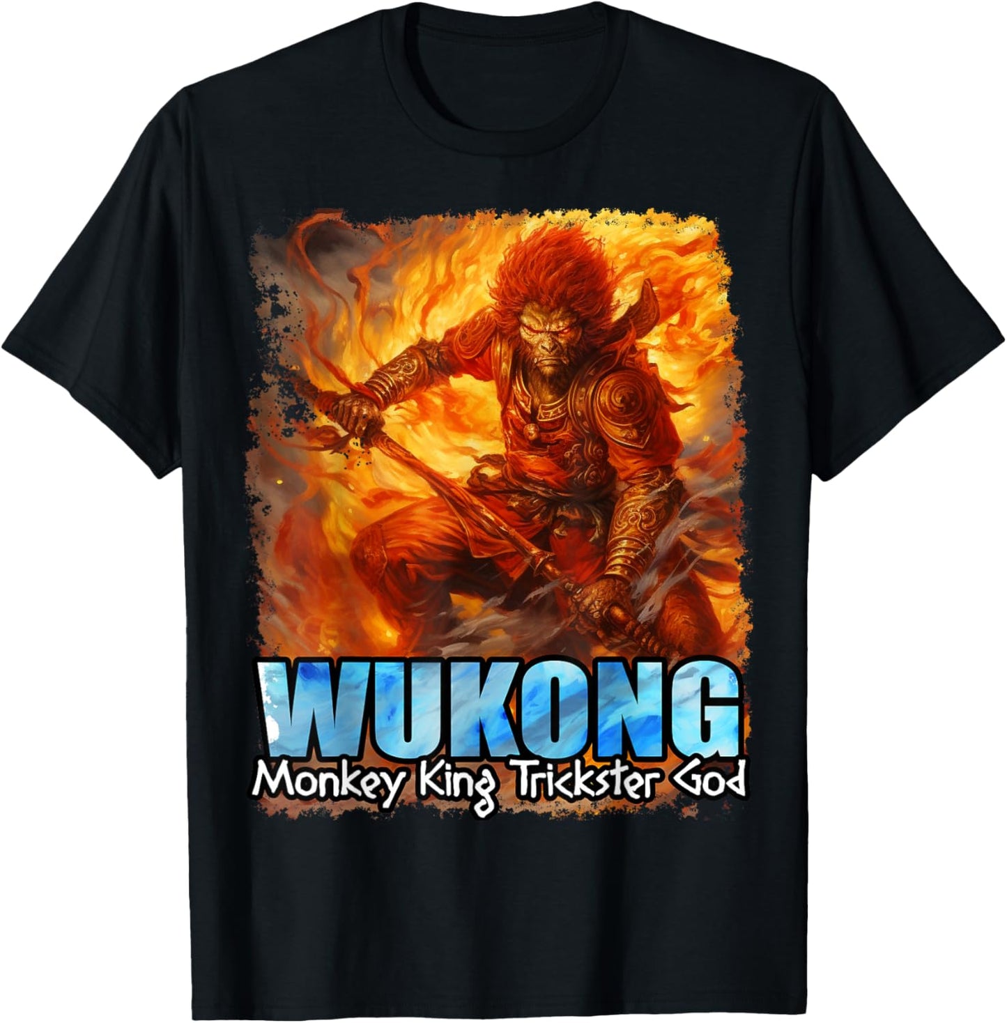 Chinese Mythology King Wukong T-Shirt - T-Shirt | Black
