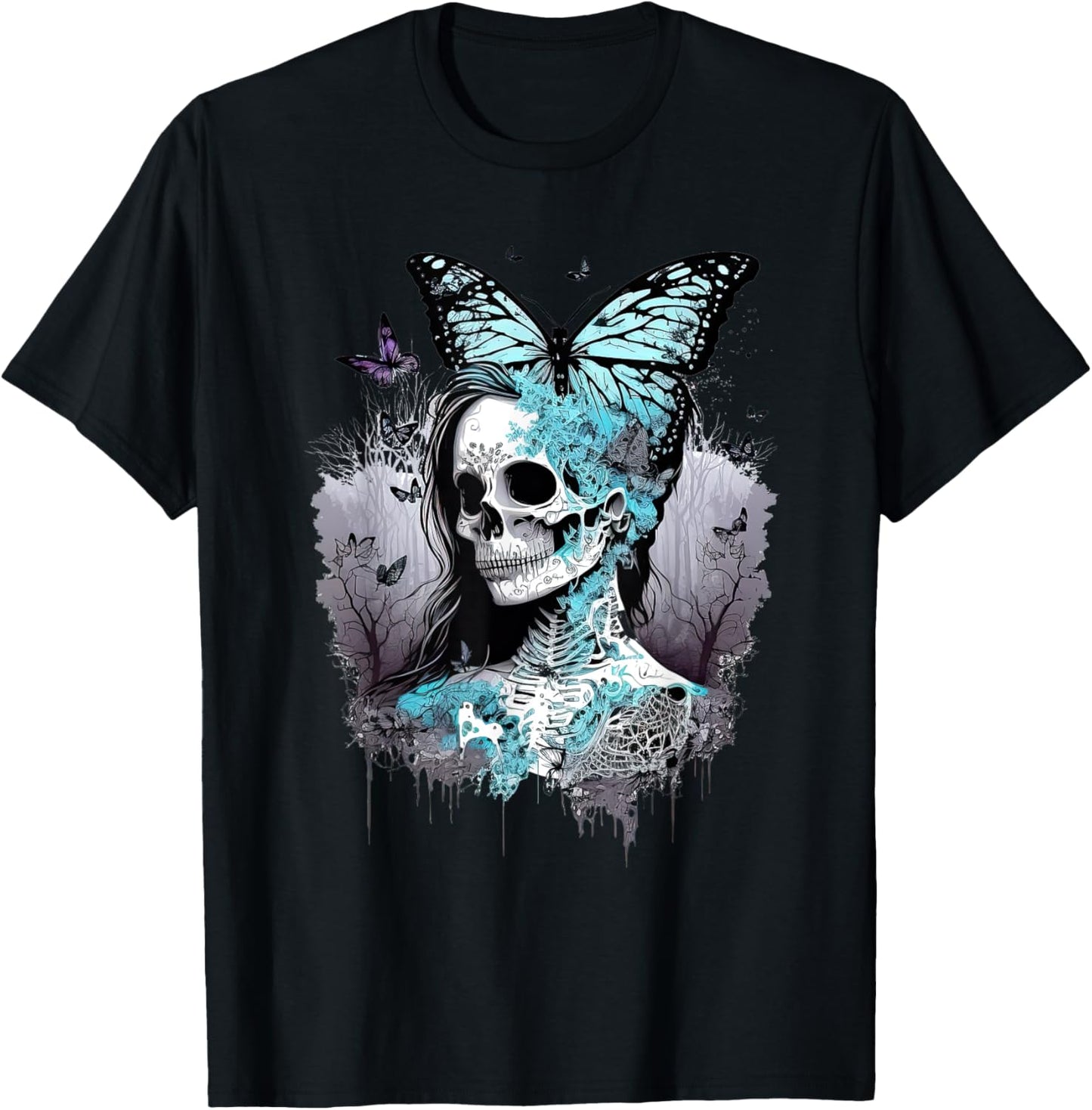 Goth Fairycore Aesthetic gothic fairy Aesthetic T-Shirt - T-Shirt | Black
