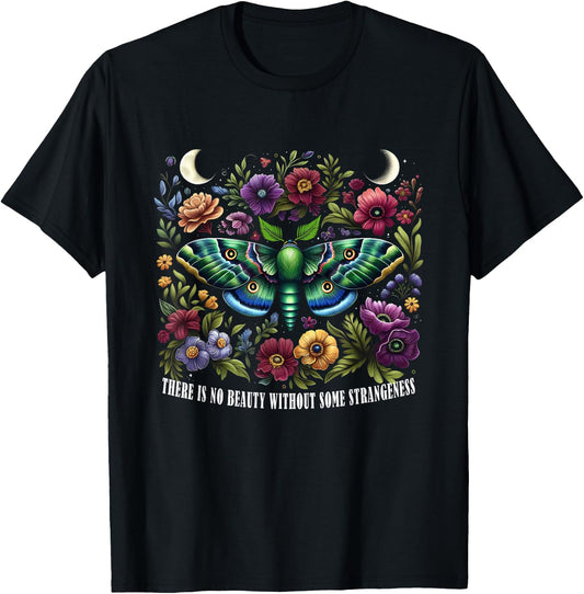 Butterfly There Is No Beauty Without Some Strangeness Woman T-Shirt - T-Shirt | Black