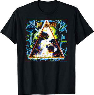Def Leppard Hysteria - Black, Men's Small, Classic Fit, Short Sleeve, , Graphic, T Back, Cotton Blend, Music Events, , Vacation T-Shirt - T-Shirt | Black