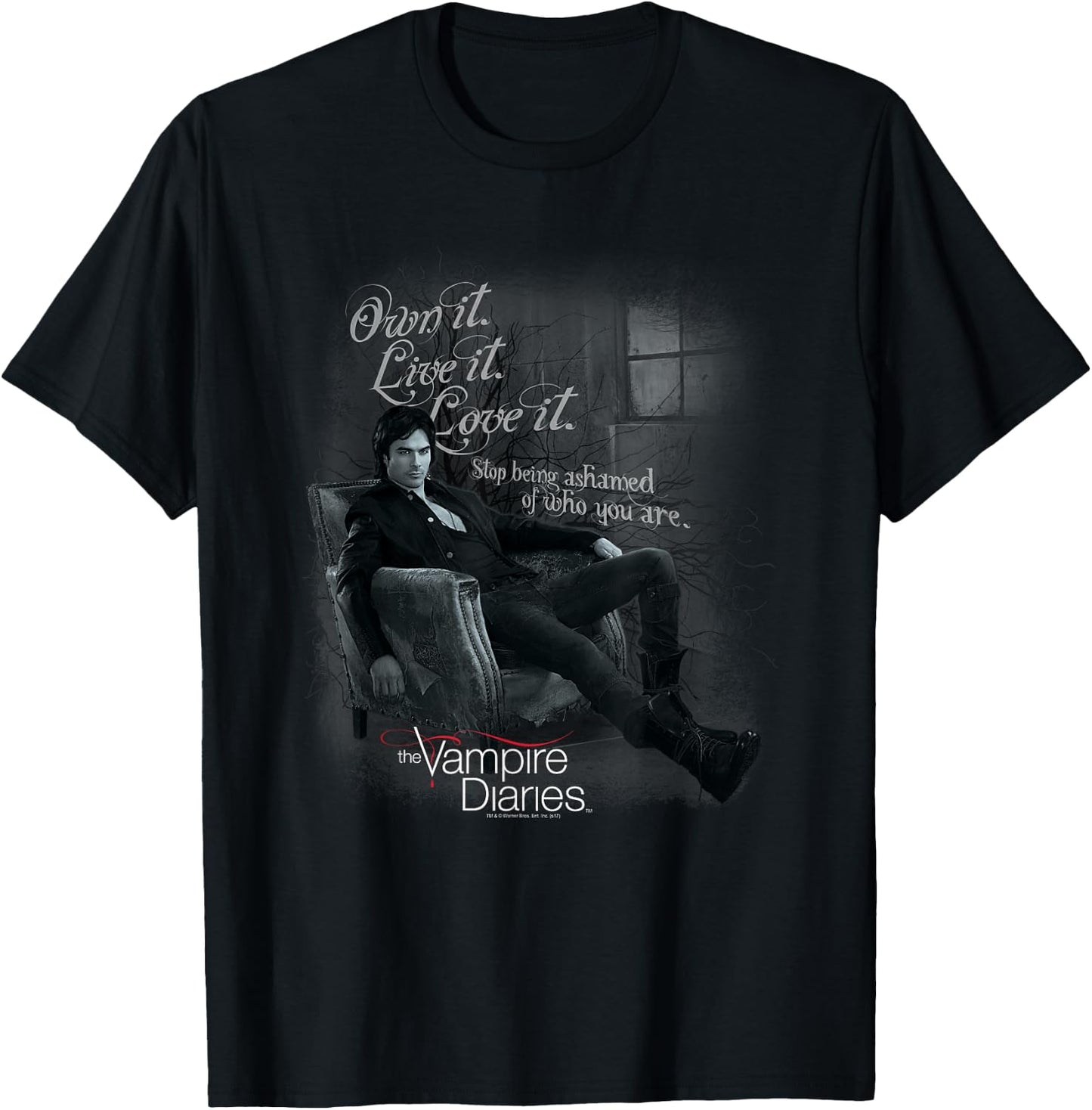 Vampire Diaries Be Yourself Small T-Shirt - T-Shirt | Black
