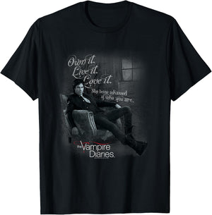 Vampire Diaries Be Yourself Small T-Shirt - T-Shirt | Black