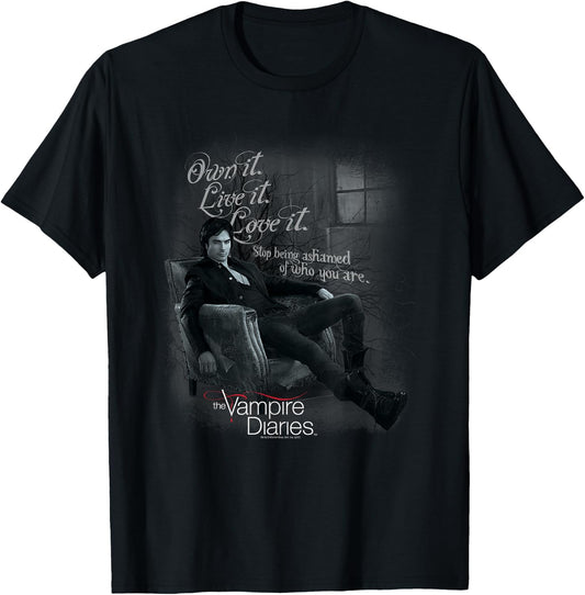 Vampire Diaries Be Yourself Small T-Shirt - T-Shirt | Black