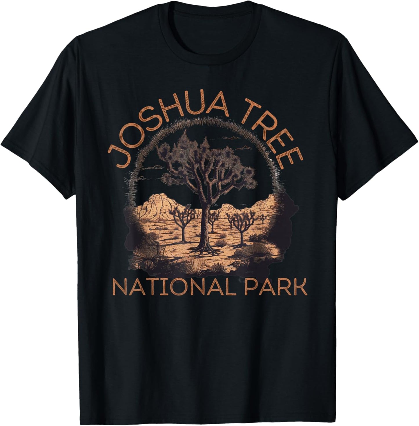 Joshua Tree National Park Landscape Joshua Tree T-Shirt - T-Shirt | Black