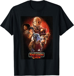 Star Wars Skeleton Crew Official Poster Art and Logo Disney+ T-Shirt - T-Shirt | Black