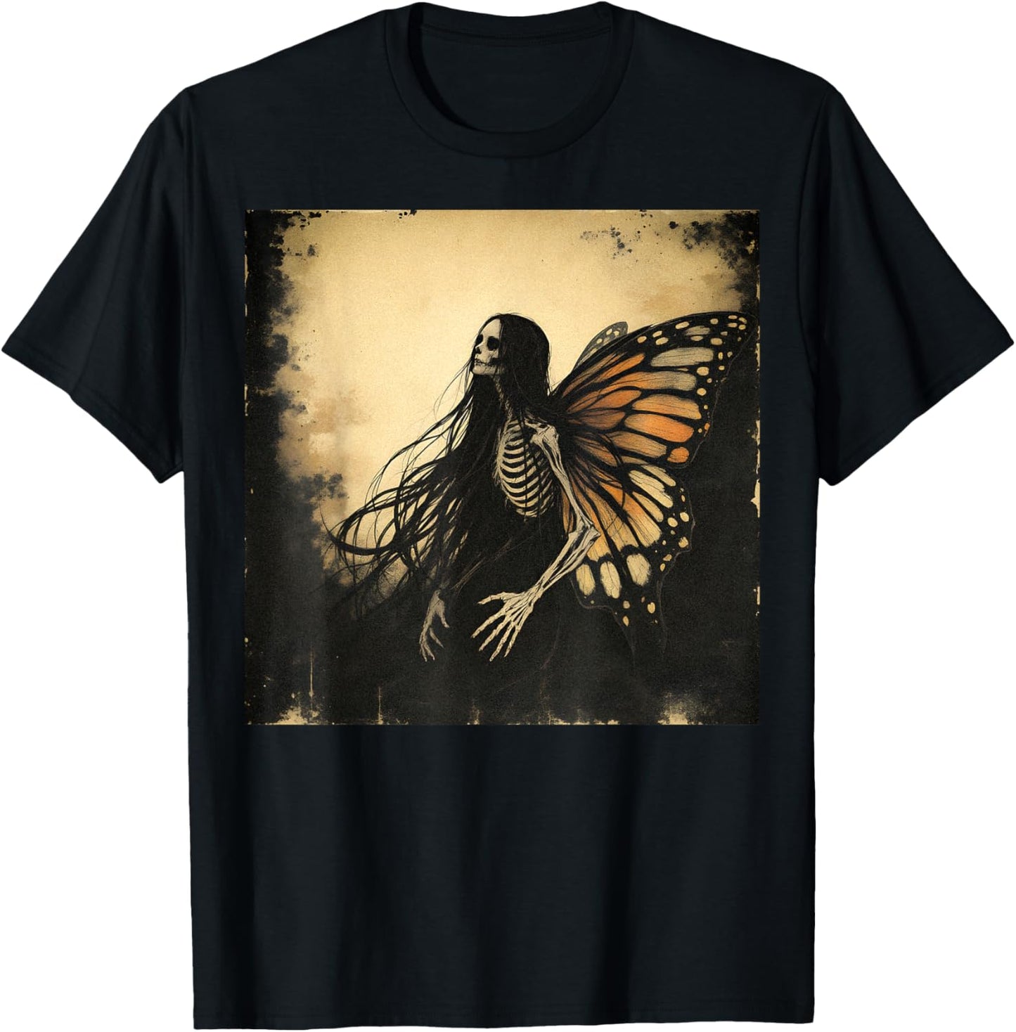 Ethereal Fairy Gothic Dark Art Aesthetic Grunge Horror T-Shirt - T-Shirt | Black