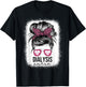 Dialysis Nurse Messy Bun Nephrology Nursing Kidney T-Shirt - T-Shirt | Black