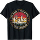 Luke The Man The Myth The Legend Personalized Name T-Shirt - T-Shirt | Black