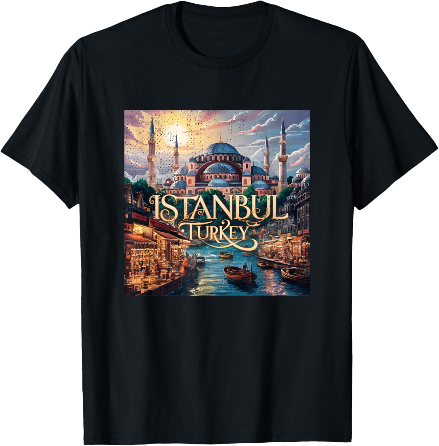 Vintage Istanbul Turkey T-Shirt - T-Shirt | Black
