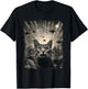 Alien UFO Selfie Katze T-Shirt - T-Shirt | Black