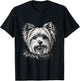 Yorkie Dog Face Illustration for Dog Lovers T-Shirt - T-Shirt | Black