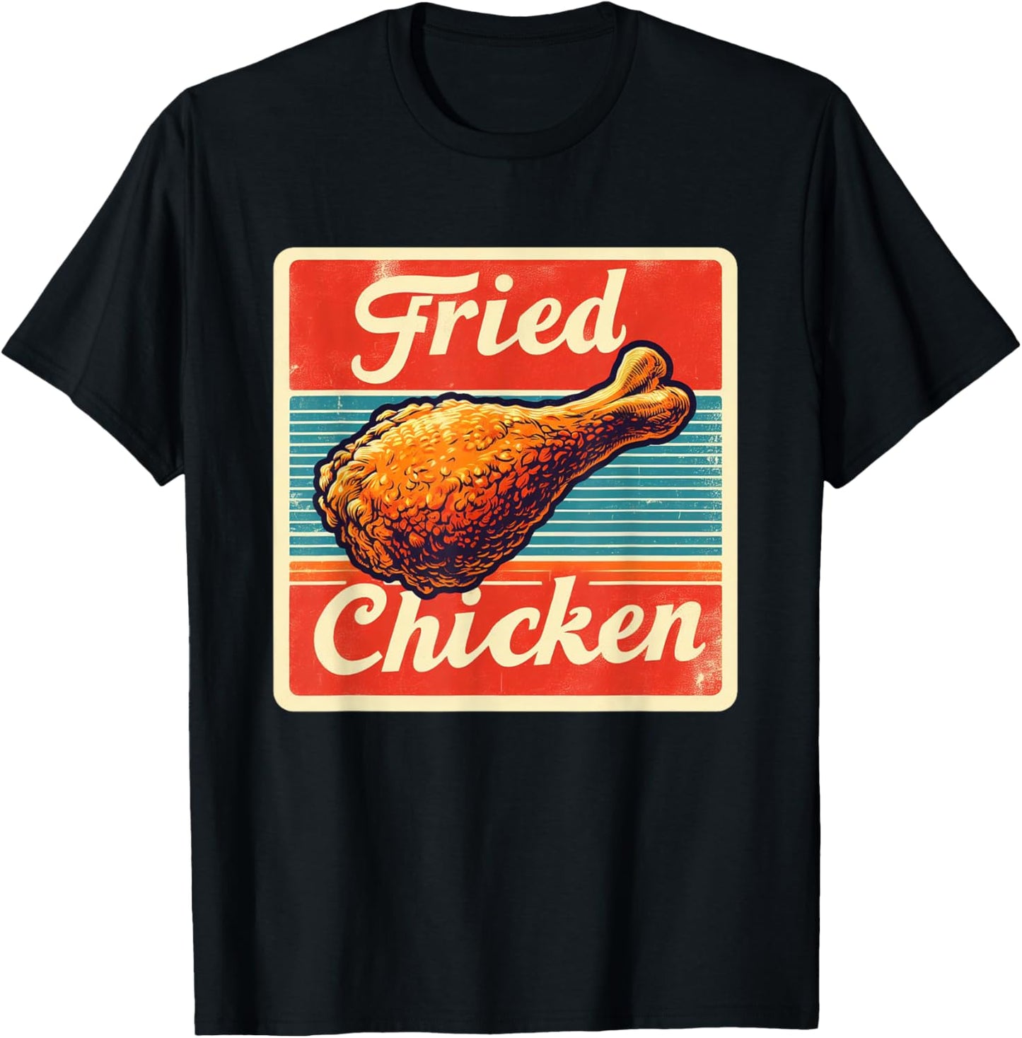 Vintage Fried Chicken T-Shirt - T-Shirt | Black