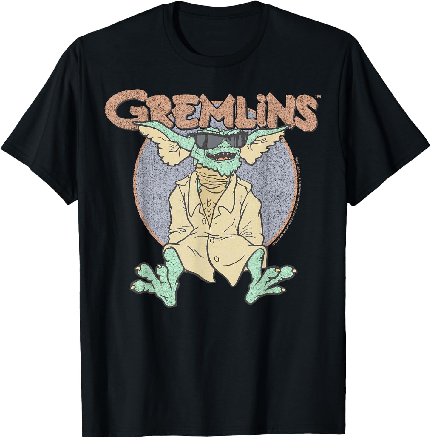 Gremlins Stripe Simple Portrait T-Shirt - T-Shirt | Black