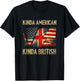 Kinda American Kinda British Dual Citizenship US UK Flag T-Shirt - T-Shirt | Black