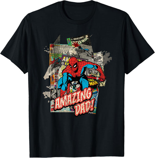 Marvel Spider-Man Amazing Dad for Father's Day T-Shirt - T-Shirt | Black