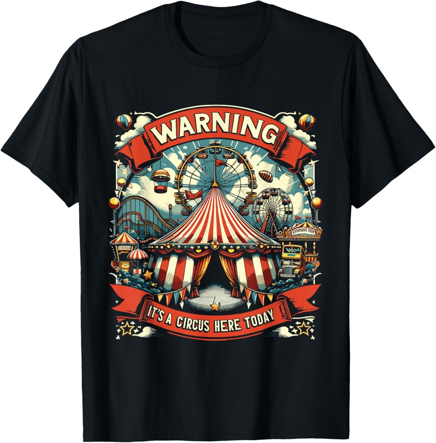 Circus Staff Carnival Crew Party T-Shirt - T-Shirt | Black