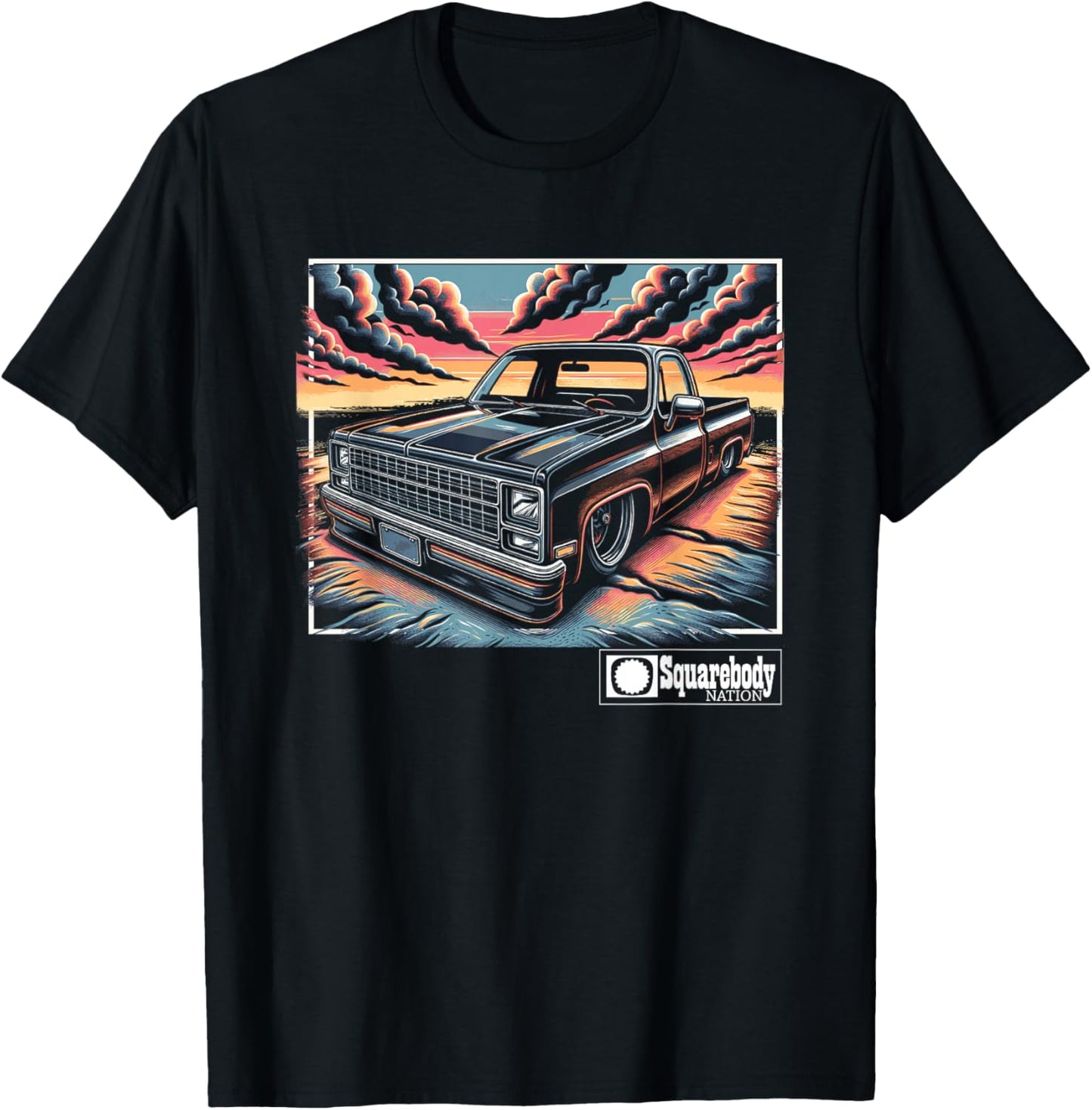 Squarebody Classic Square body Squarebody Life Sunset T-Shirt - T-Shirt | Black