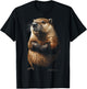 Beaver Animal Motif Artwork Beaver T-Shirt - T-Shirt | Black