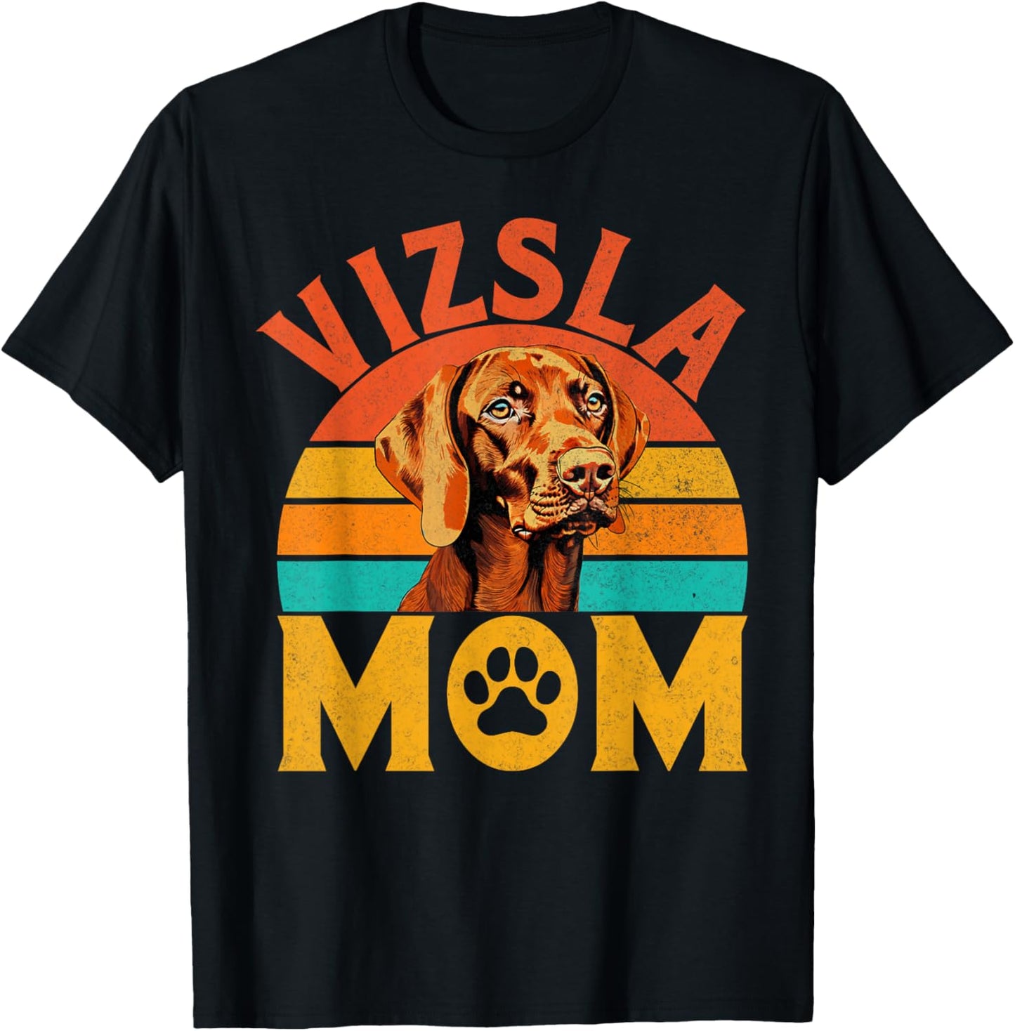 Vizsla Mom Vizsla T-Shirt - T-Shirt | Black