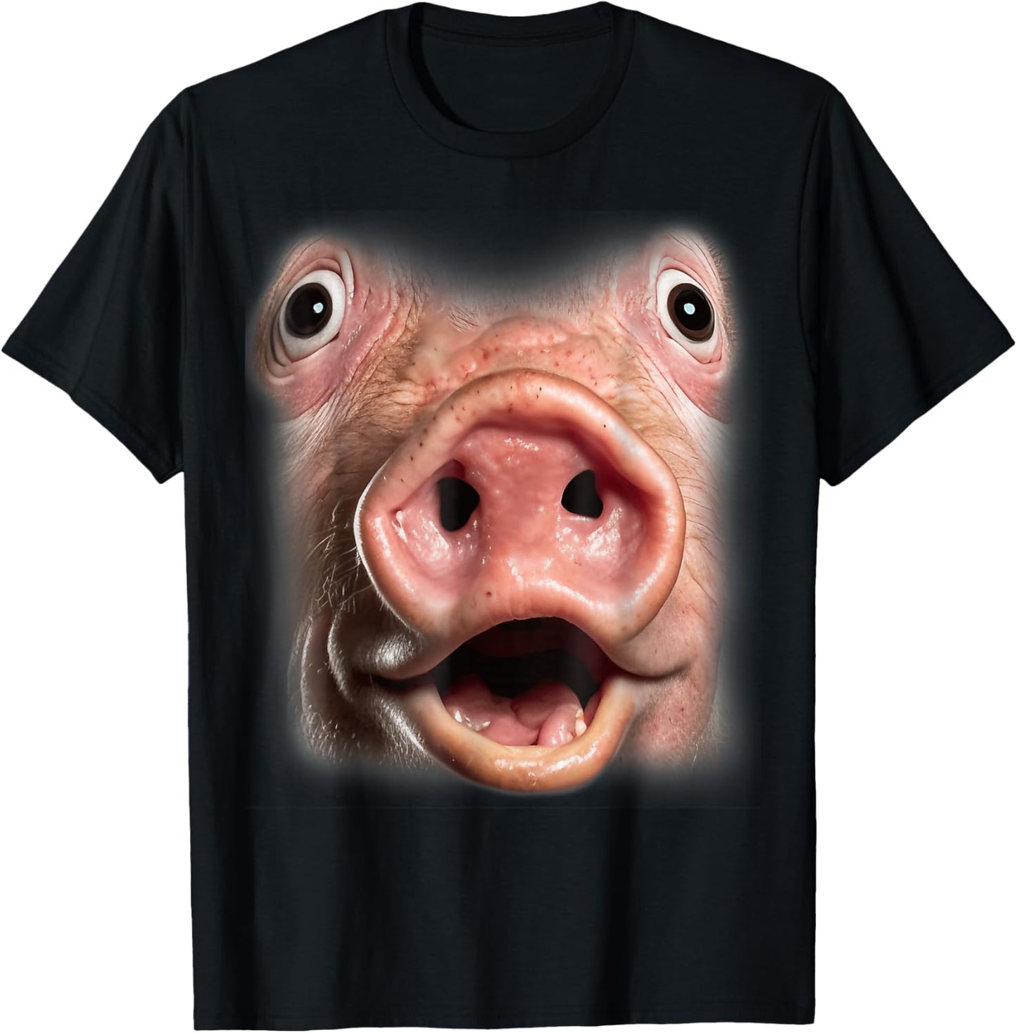 Funny Pig Face Funny Oddly Specific Dank Meme T-Shirt - T-Shirt | Black