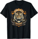 Vintage Born In 1974 Classic Tiger 52nd Birthday T-Shirt - T-Shirt | Black