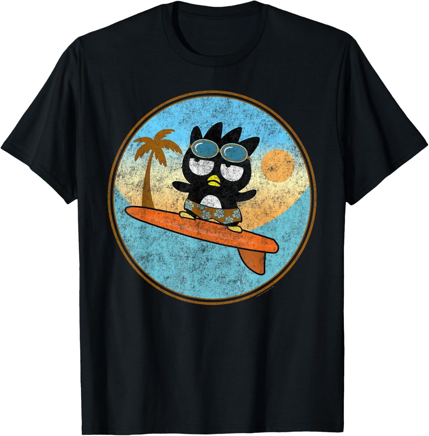 Badtz-Maru Surfing T-Shirt - T-Shirt | Black